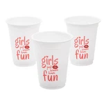 1/4" 16 Oz. Bulk 50 Ct. Girls Just Wanna Have Fun Reusable Plastic Cups New. Price: $21.43.