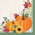 32 Pcs Harvest Wishes Party Napkins Fall Theme 2PLY Lunch Tableware Diy New. Price: $16.75.