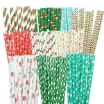Weemium Christmas Paper Straws - 200 Pack In 10 One Size, Multicolor New. Price: $17.46.