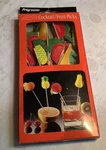 Partial Box Cocktail Fruit Party Picks Qty 23 By Progressus Honeycomb 6 Open. Price: $8.99.