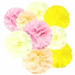 Wrapables Set Of 12 Tissue Pom Party Decorations For Weddings, Birthday New. Price: $15.19.