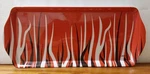 Lolita Melamine Tray Red Black White Fire Stripes 15X6.5 What Is Your Moment Used. Price: $15.00.