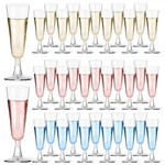 Plastic Champagne Flutes 5.5 Oz Clear Disposable 40-PACK, New. Price: $28.84.