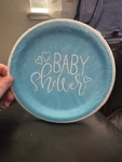 Unique 8CT.BLUE Hearts Baby Shower Paper Dinner Plates 8-5/8" Party Tableware New. Price: $10.20.