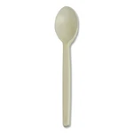 Wna Ecosense Renewable Plant Starch Cutlery, Spoon, Plastic, Cream, 50/PACK. Price: $14.55.