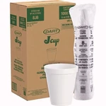 Dart Foam Drink Cups 8 Oz White 25/BAG 40 Bags/carton New. Price: $51.25.