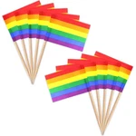 100 Pcs Pride Rainbow Toothpick Flags Small Mini Lgbt Cupcake Toppers New. Price: $20.18.