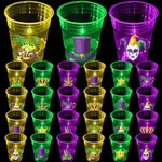 Mishunyus 40 Pcs Mardi Gras Glow Cups For Party Theme Decorations, Favo... New. Price: $41.92.