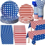 Best 452 Pcs Patriotic Party Supplies For 50 Guests, American Flag Paper Plates New. Price: $57.30.