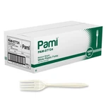 Pami Medium Weight Disposable Plastic Forks 1000-PACK Bulk White New. Price: $32.86.