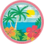 Amscan Summer Vibes Round Paper Plates - 7" Pack Of 60 New. Price: $15.99.