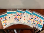 Set Of 5: Plastic Tablecloths Party Decor Birthday Dots & Stars New. 84 X 54. Price: $9.99.