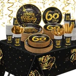 146 Pcs 60TH Theme Birthday Party Tableware Vintage 1965 Supplies ... New. Price: $33.83.