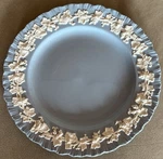 Vintage Wedgewood Embossed Queen Ware Light Blue/white 8 Salad Plate Used. Price: $40.00.