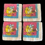 Vintage Beverage Napkins Gibson Grimmy The Dog Jester Sealed New Cartoon Rare. Price: $30.00.