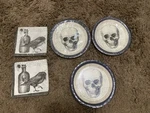 Halloween Paper Plates Spooky Skeleton 8.75 & Napkins 13 Table Decor New. Price: $10.00.