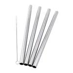 4 Super Wide Boba Stainless Steel 9.5" Long X 1/2" Drink Straw Smoothie New. Price: $10.99.