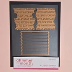Spellbinders All You Need Sentiments Glimmer Hot Foil Plate & Die Set GOM-NOV23 Used. Price: $19.99.