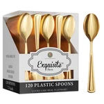 Gold Plastic Spoons Heavy Duty 120 Pieces Silverware ... New. Price: $57.00.