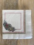 Vintage Christmas Themed Amscan Brand Paper Napkins 13X13 16CT Nos Unopened New. Price: $5.00.