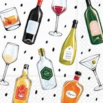 Design 624-09939 Perfect Pairings Beverage Napkin, Multicolor New. Price: $13.26.