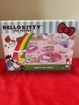 Hello Kitty Birthday Party Box- For 8- Plates 2 Sizes Napkins Cups Nib New. Price: $6.00.