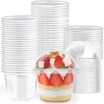 Jnnzzggu 50 Pcs 8 Oz Disposable Plastic Cups With Dome Lids,clear Dessert Cup... New. Price: $17.53.