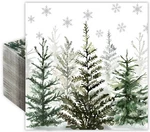Quera 50 Pack Christmas Paper Napkins Watercolor Tree Disposable Be... New. Price: $14.56.