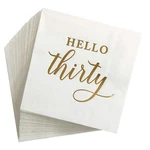 40PCS Hello Thirty Cocktail Disposible Napkins Happy 30TH Birthday Decorations F New. Price: $17.21.