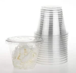 Golden Apple, 9OZ-30SETS Clear Plastic Cups With Flat No Hole Lids New. Price: $20.89.