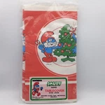 Vintage Smurfs Christmas Cover 1982 54 X88 Nos Retro Cartoon Tablecloth New. Price: $16.95.