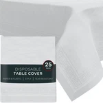 Paper Tablecloths 54 X 108 25 Pack Disposable Houzzkingz White Rectangle Tables New. Price: $114.99.