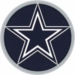 Dallas Cowboys Nfl Football Sports Banquet Party 18 Ct. 7" Paper Dessert Plates New. Price: $11.99.