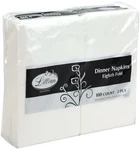 Premium White Napkins, 1/8 Fold Dinner Napkin, Disposable 100 Count, New. Price: $18.98.