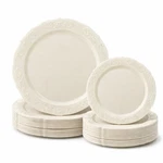 New Best Occasions 50 Piece Plastic Plates Set For 25 Guests Premium Disposable. Price: $50.58.