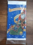 Vtg Nip American Greetings Christmas Plastic Tablecover 54 X96 Usa Santa B11 New. Price: $8.99.