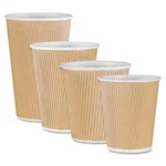 Genuine Joe GJO11257CT Rippled Hot Cup- 16OZ.- 500-CT- Brown New. Price: $124.96.