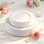 60PCS White Plastic Plates - Heavy Duty Disposable For Mother's ... New. Price: $55.85.