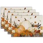 Simpeak Thanksgiving Placemats, 12X18 Inch Pumpkins Fall Large, Orange New. Price: $11.61.