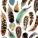 Paperproducts Design Ppd Aquarell Feathers Beverage/cocktail NAPKINS,5"X5" New. Price: $11.85.
