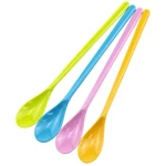 Vaktok 4PCS Colorful Plastic Long Coffee Spoons Creative For Ice Cream... New. Price: $15.50.