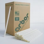 Arbor Paper Drinking 7.5"WHITE Ecofriendly Disposable Straws 550 Pcs New. Price: $12.99.