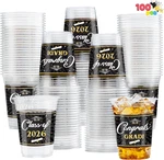 100 Pcs 16OZ Graduation Party Plastic Cups, Class Of 2026 Graduates Disposa New. Price: $40.99.