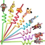 24 Circus Party Favors Drinking Straws For Carnival Supplies With New. Price: $32.95.