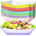 Colorful 1LB Paper Food Trays Disposable Boats Bowls New. Price: $9.09.