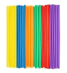 Comfy Package 10.02-INCH Long Plastic Straws 500 Count, Assorted Colors New. Price: $21.60.