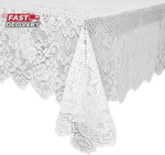 Juvale Lace 60 X 97-INCH White Rectangular Vintage Fl New. Price: $19.99.