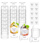 100 Pcs Clear Dessert Cups With Spoons 5 Oz Plastic Parfait Disposable Ap... New. Price: $35.90.