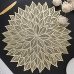 Mabbcoo Set Of 6, Round Hollow Out Flowers Pcs, Gold New. Price: $29.99.