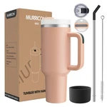 Murricon 40 Oz Tumbler With Handle Straw,reusable Ounces, Rose Pink New. Price: $27.84.